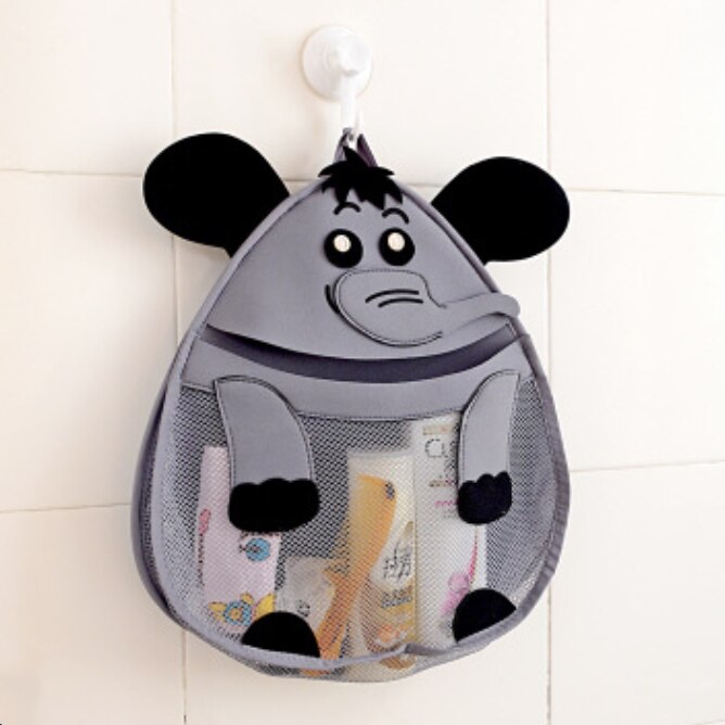 Væghængende badeværelsesartikler badeværelse legetøj vandtæt opbevaringspose: Elefant