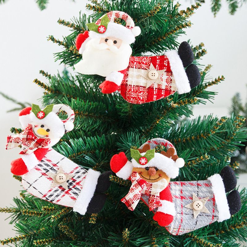 4pcs Cute Feather Angel Doll Toy Hanging Christmas Tree Ornament Party Home Decoration