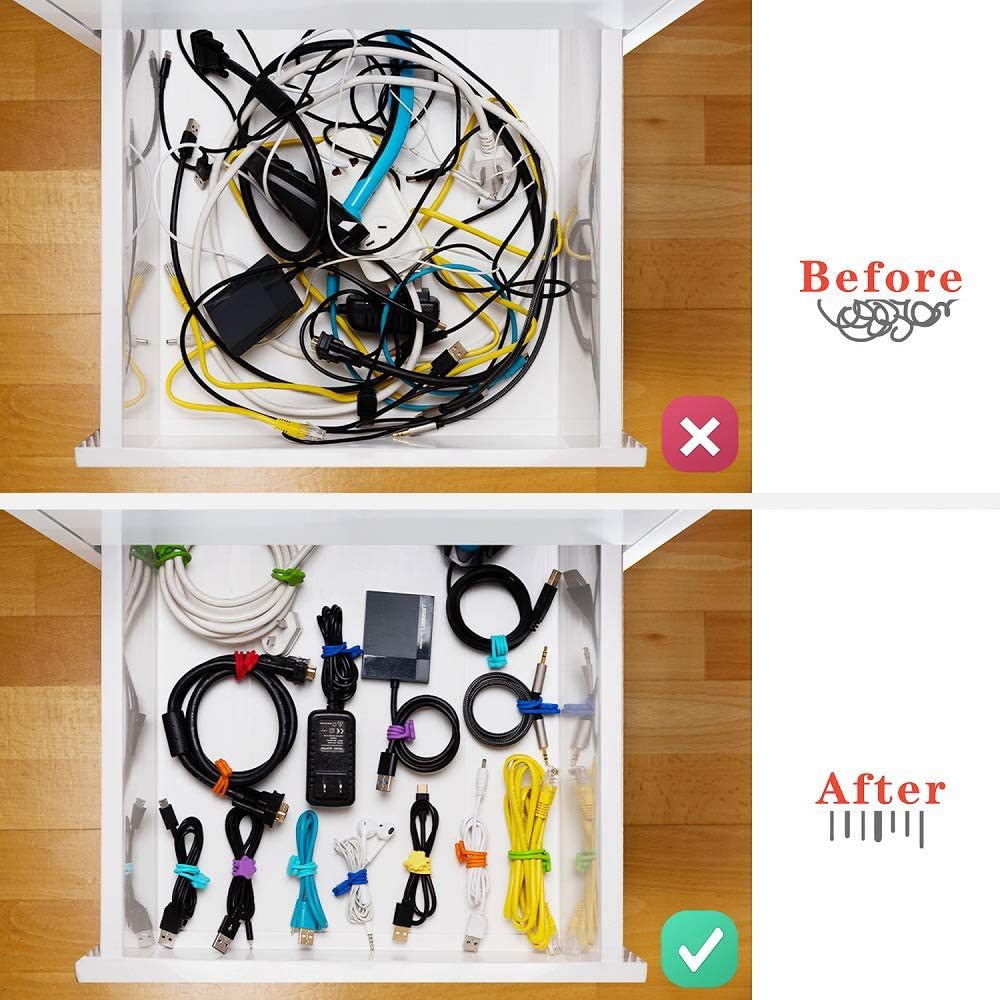 Enrouleur de câble magnétique, 10 pièces, support de bobine magnétique pour téléphone portable, Type casque, casque, organisateur de câbles, stockage de câbles de données