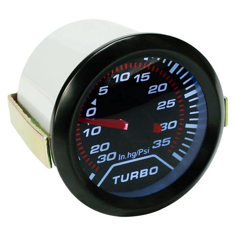 Universal Car 2 inch 52mm LED PSI Turbo Boost Gauge Pressure Vacuum Smoked Face Fast