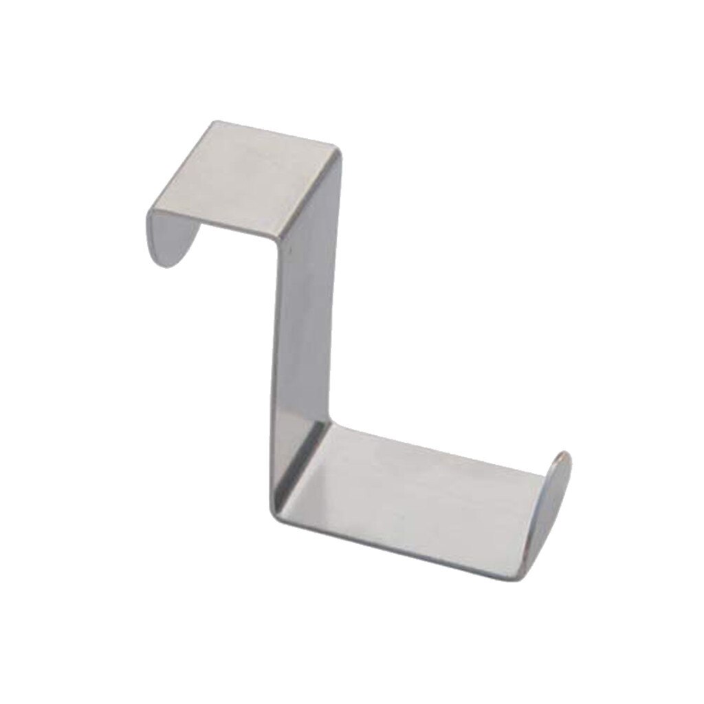 Door Hook Stainless Kitchen Cabinet Clothes Home Storage 1pcs Door Hooks Hanger Multifunction Home Stainless Steel Hoor Hook#40