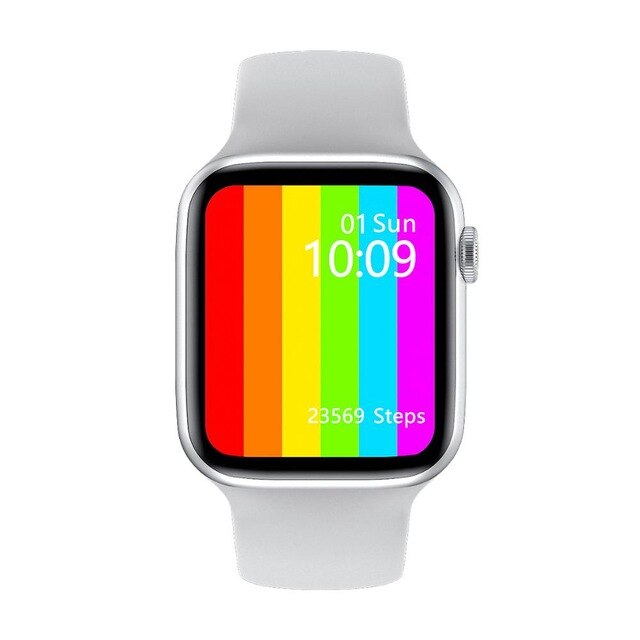 Iwo  w46 smart se 44mm trådløs frakt  ip68 vanntett sport smartwatch Fitness sporer: Hvit