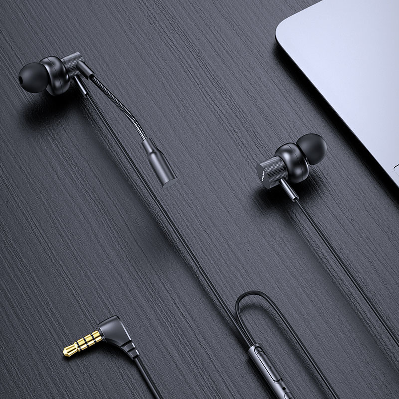 AWEI ES-180i In-ear Gaming Earphones 3.5mm Plug With Microphone For Phone ,Computer, Video Game Stereo HD Clean Voice