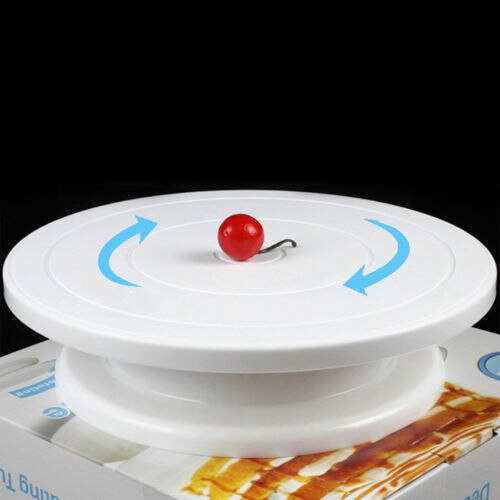 28 cm keuken cake decorating icing draaibareuitwerppijp cake stand wit plastic fondant bakken tool diy