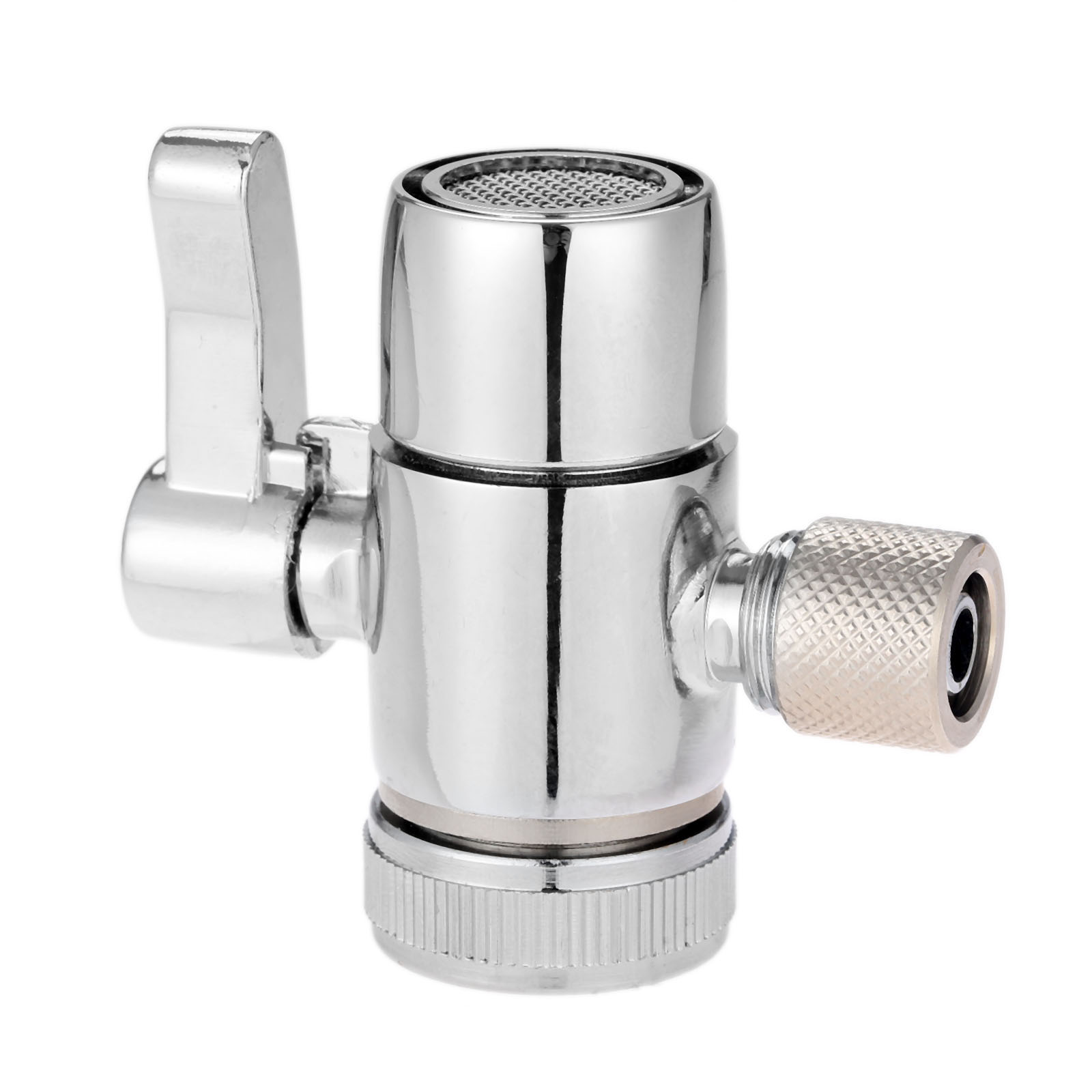 1pc adaptador torneira desviador válvula contador superior filtro de água 1/4 Polegada 3/8 Polegada conector do tubo para ro sistema purificador água: 9.52mm