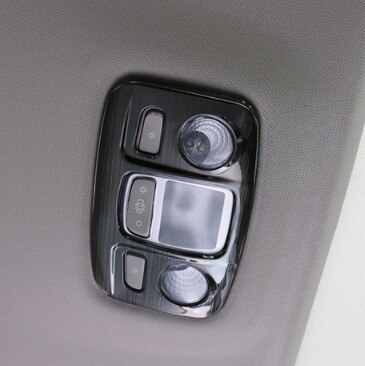 För citroen  c5 aircross interiör läslampa cover sticke bilstyling: Metall svart bak