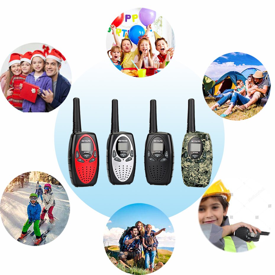 1pc Walkie Talkie Kids Radio Station RETEVIS RT628 0.5W Hf Transceiver Ham Radio UHF Two Way Radio J1026