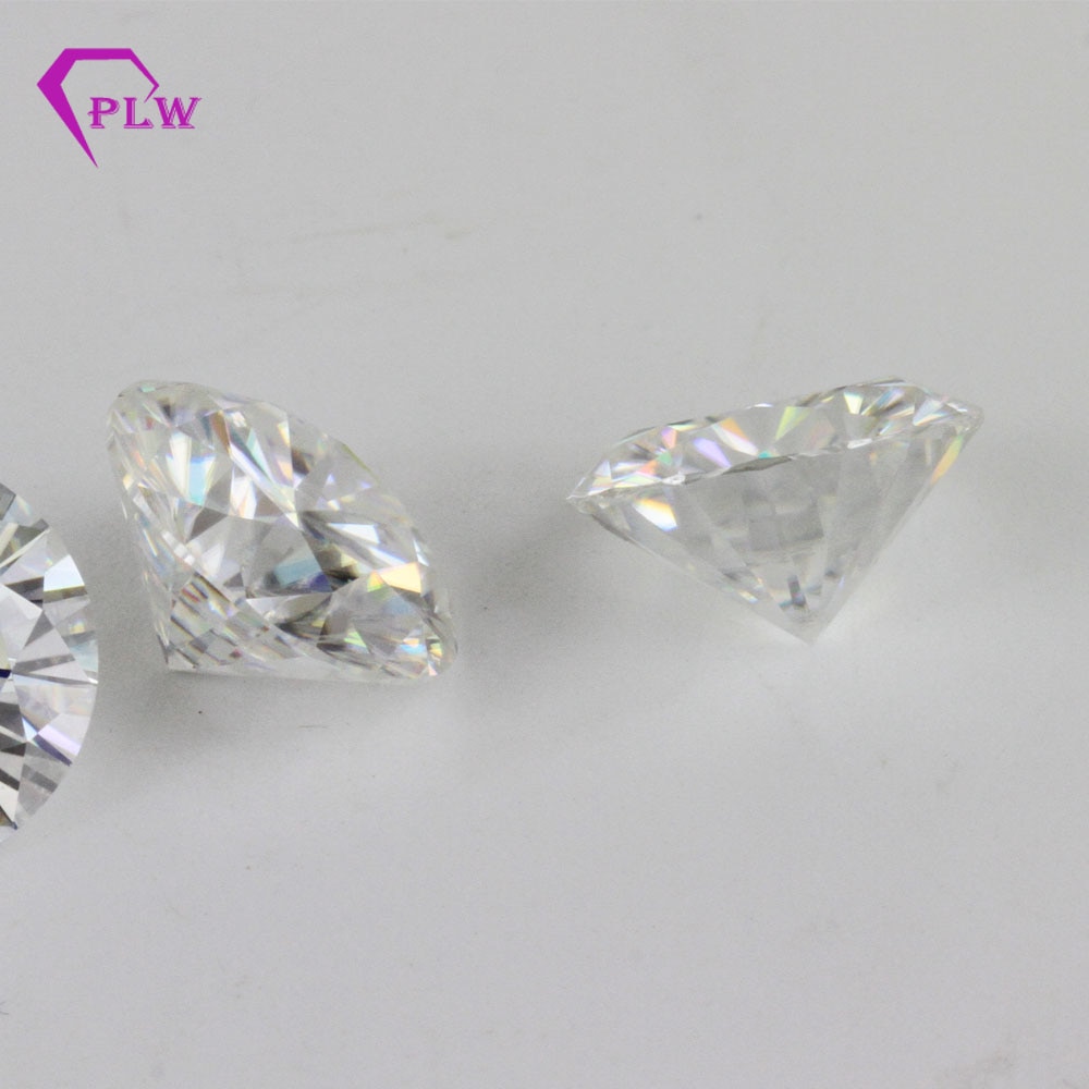Factory price loose gemstones Moissanite GH white color 0.5 carat 5.0mm round brilliant cut clarity VVS for ring bracelet