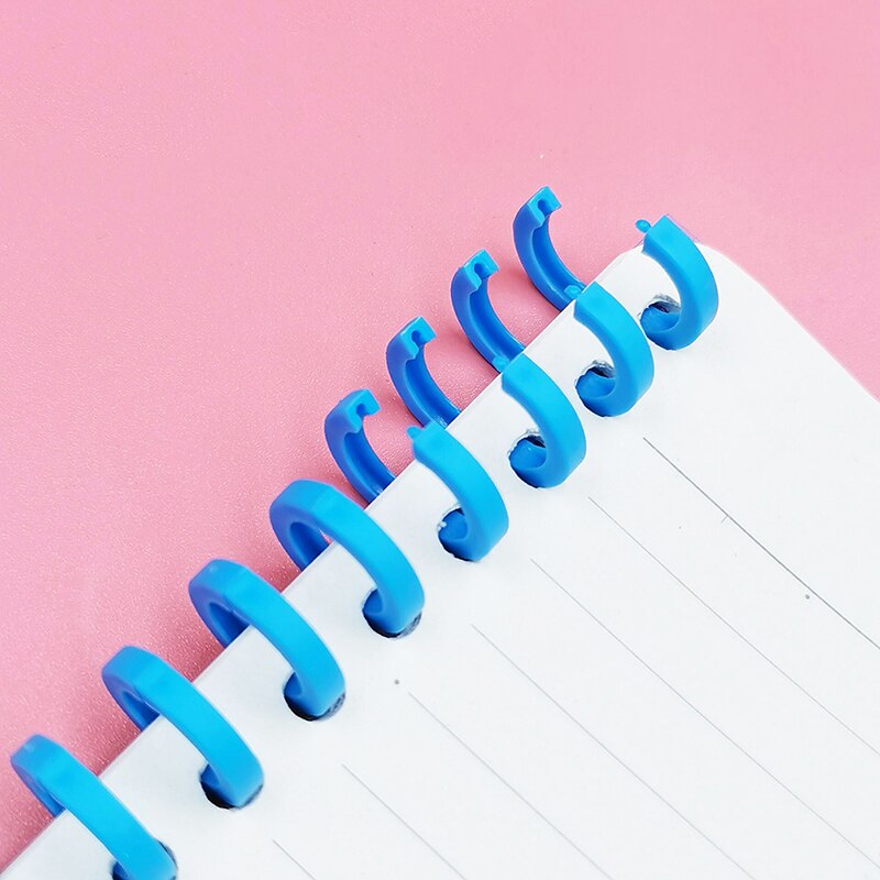 10/12mm 30 otwór koła pierścień luźne liście plastikowy pierścień wiążący dla Kid A4 A5 A6 Notebook Binding klipy papier do majsterkowania Notebook Album