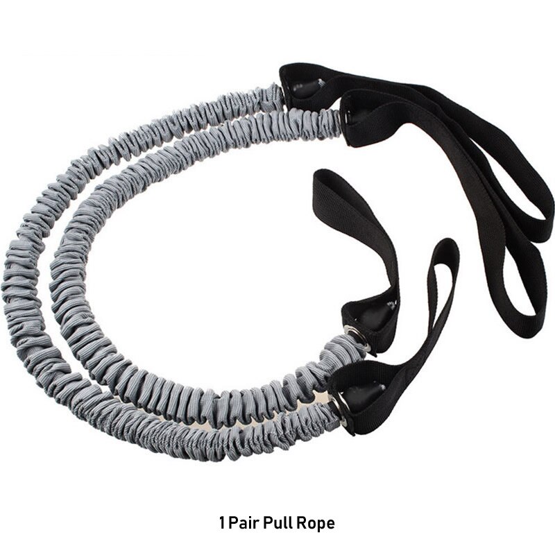 Rueda de rodillo Ab para gimnasio en casa, equipo de culturismo de Fitness, rueda Abdominal de alta elasticidad, cuerda de tracción, bandas de resistencia: Gris