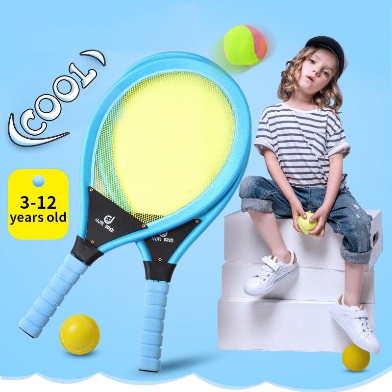 Børnetennisracketsæt, nbr-badminton-tennisketsjere bolde-sæt, børnetracketspil legetøjssæt, leg på stranden eller græsplænen