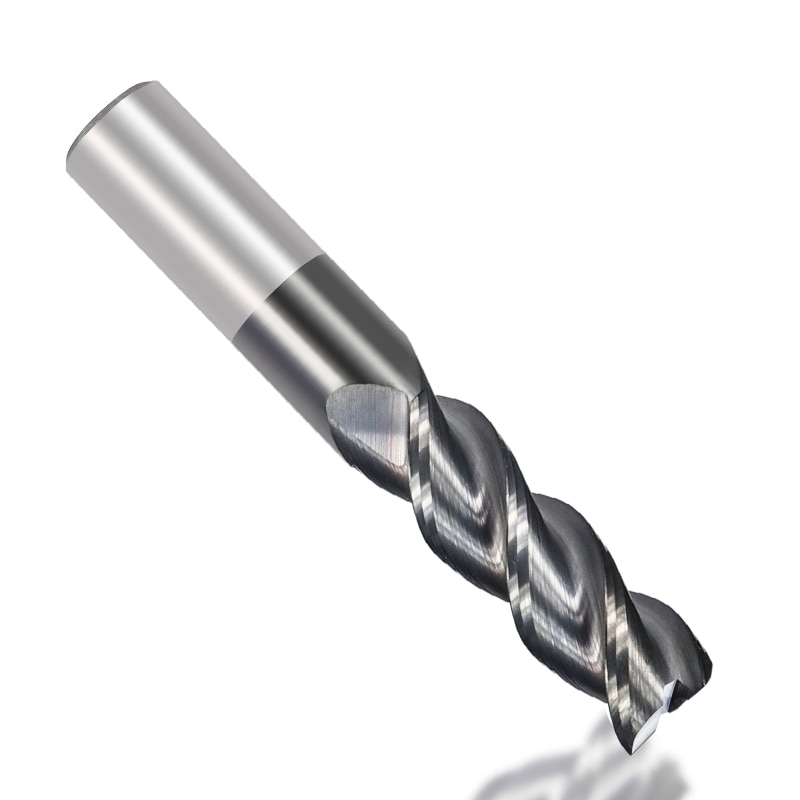 Xcan hårdmetall pinnfräs 1-12mm 3 räfflade änd fräs för aluminium koppar skärning super belagd cnc fräs fräs bit fräs