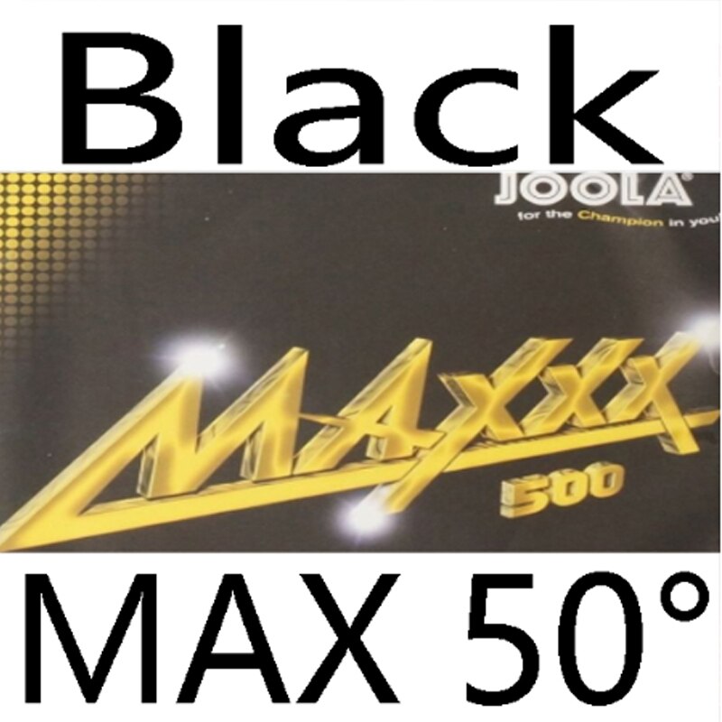 Joola maxxx 500 tênis de mesa de borracha pips-em raquetes de tênis de mesa raquete de esportes de borracha feita na alemanha raquete de ping pong: Black MAX 50H
