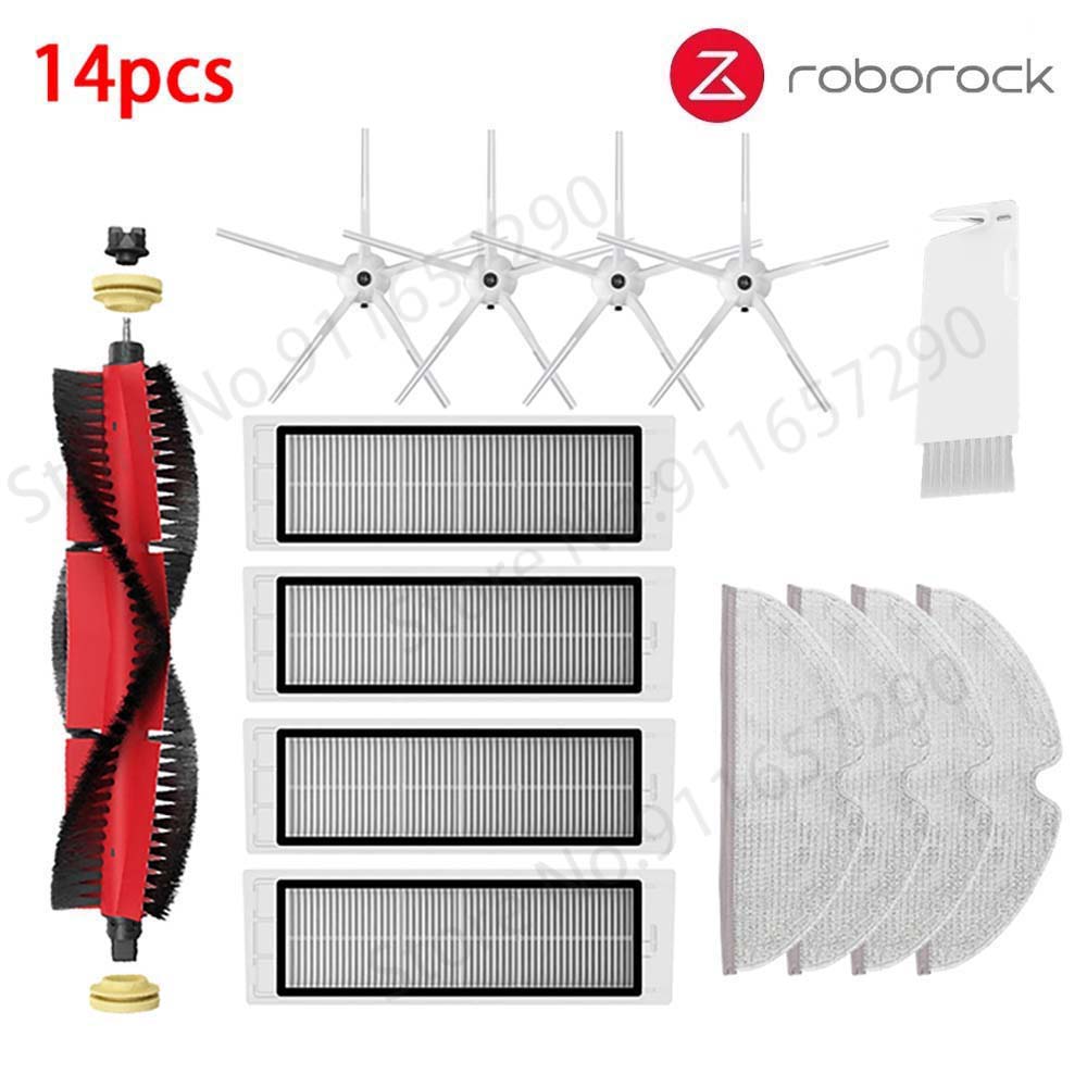 Nuovo Roborock S50 S5 Max S6 MaxV Parti Lavabile Mocio Panno Filtro HEPA Spazzola Laterale/Principale robot Aspirapolvere Accessori: Di Colore Giallo chiaro