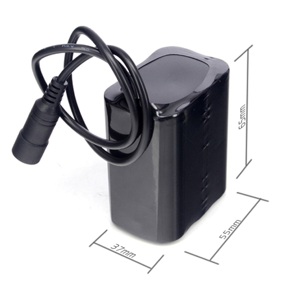 Bicycle Light 6x 18650 Battery Pack 8.4V Lamp With Charger Bike Lights Cycling Riding Accessory