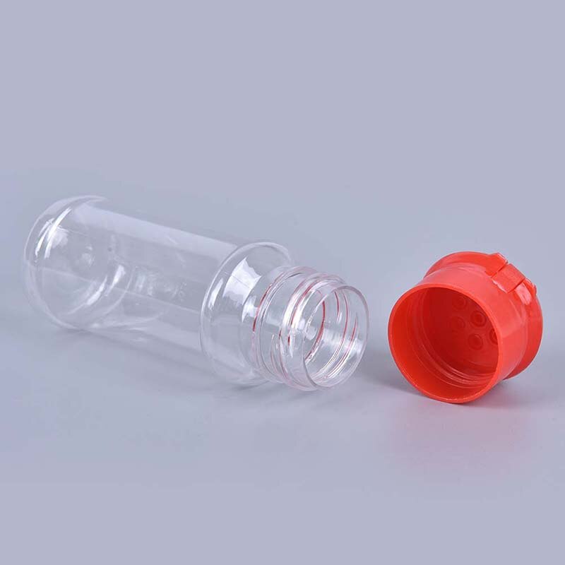 Tarros de plástico para condimentos, especias, sal, pimienta, para barbacoa, vinagre, embotellado, 100ml, 5 uds.