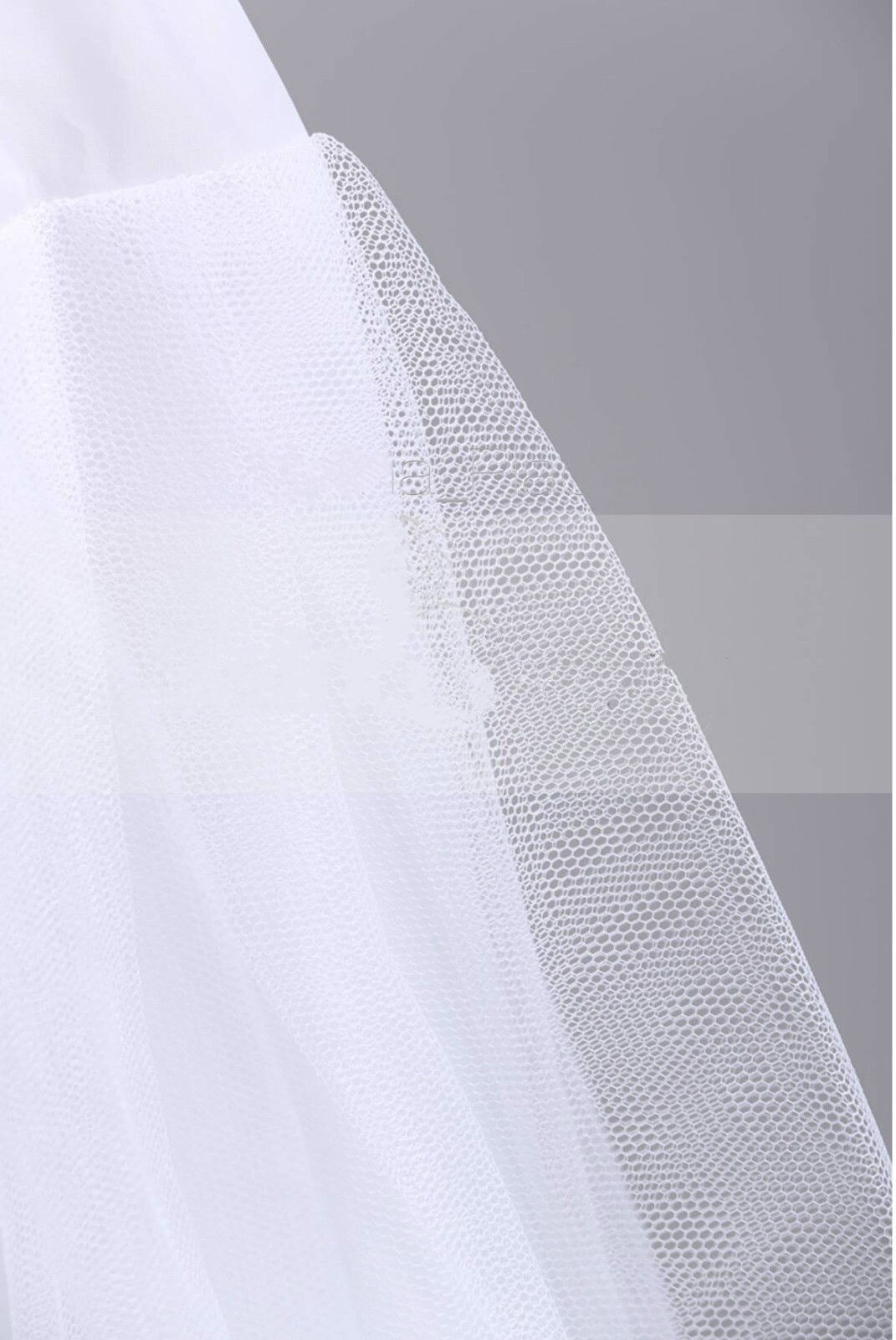 Witte a-lijn trouwjurk zonder hoepelrok bruidsjurk crinoline petticoat rok slip