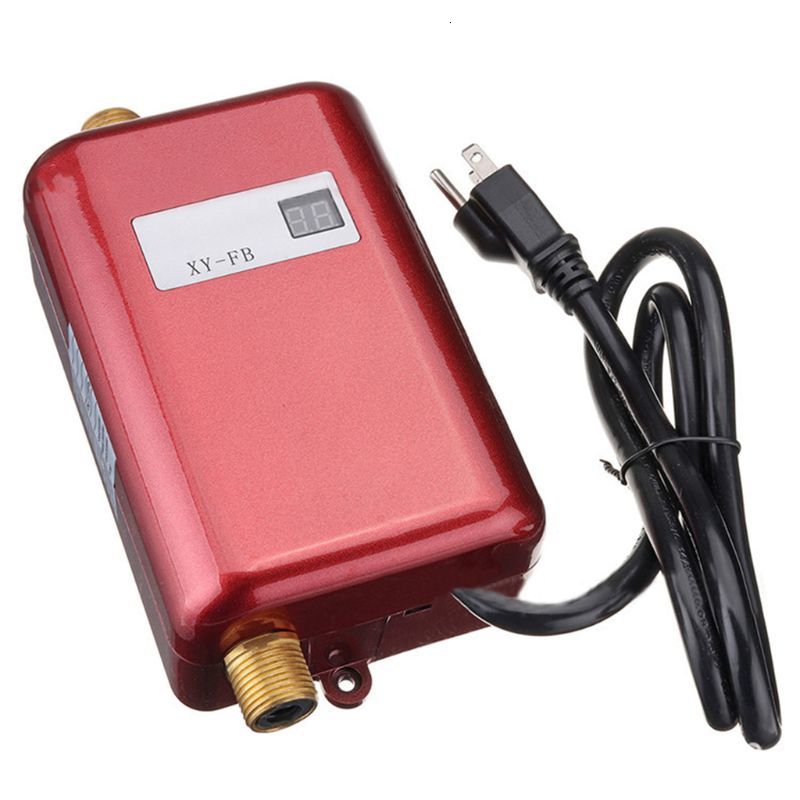 3800W Water Heater Mini Tankless Instant kitchen Heating Thermostat US Plug Intelligent Energy Saving Waterproof 10166