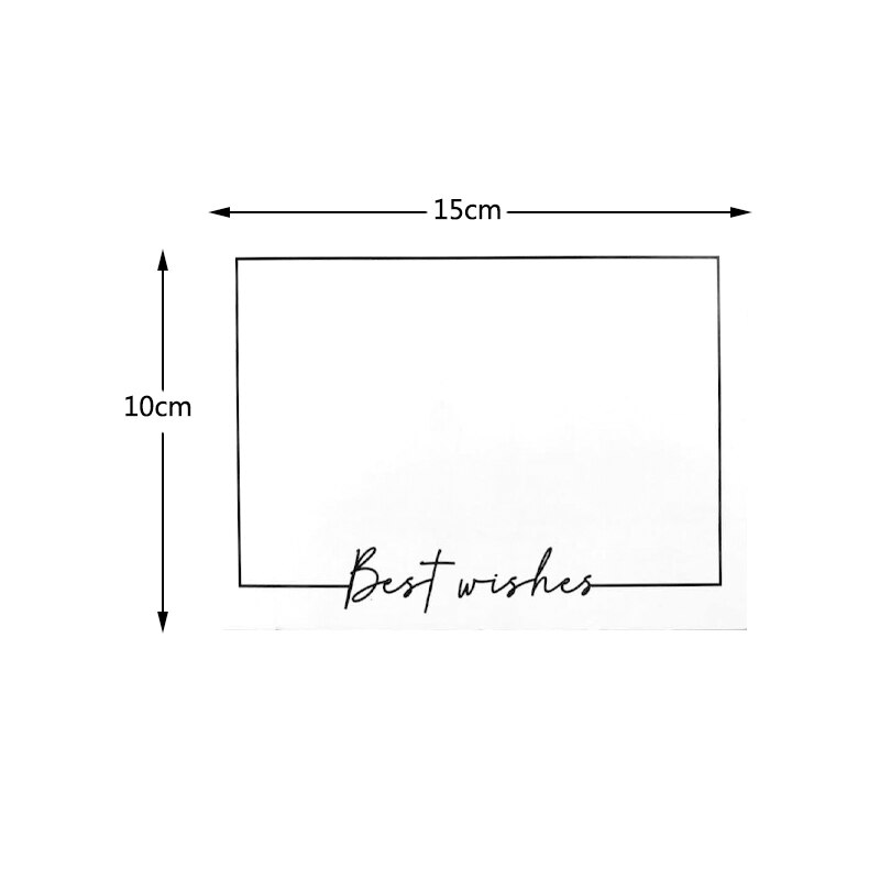 10pcs/lot Retro invitation Card White Writing Letter Pad Note Cards Birthday Greeting 9 Patterns Party Decoration: Best wishes M