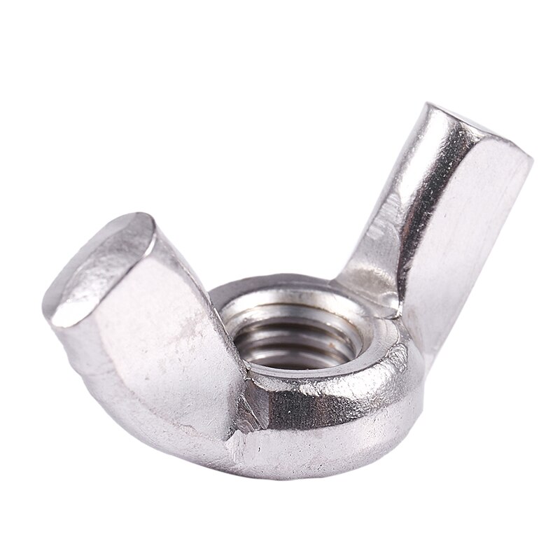 6 mm coarse thread butterfly nut stainless steel wing nut