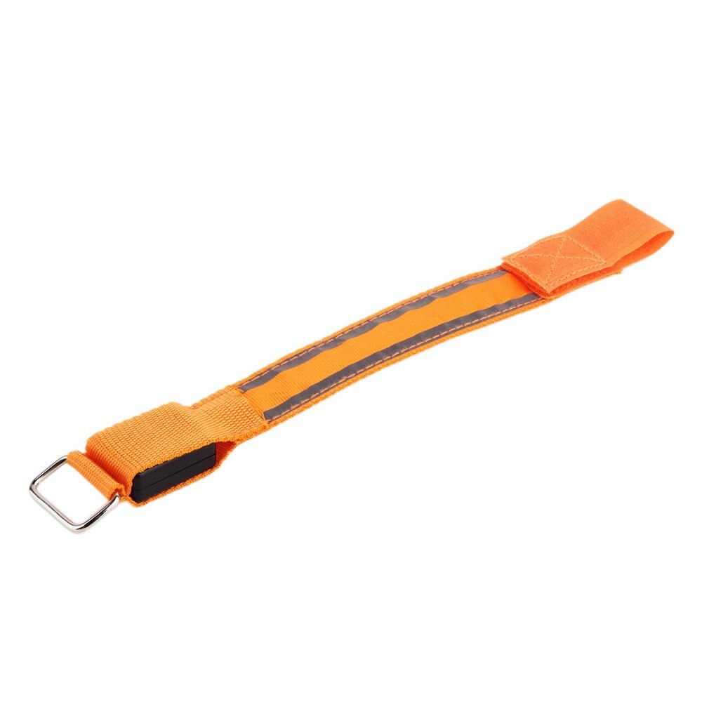 Brassard de sécurité réfléchissant à LED pour vélo, ceinture à encliqueter, directe, nouveauté,: Orange