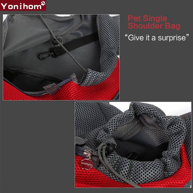 Backpack Carrier for Dogs Chihuahua Handbags Puppy Dogs Bag Carrying Pet Single Shoulder Bag Breathable Mesh Pet Carrier Dog Cat