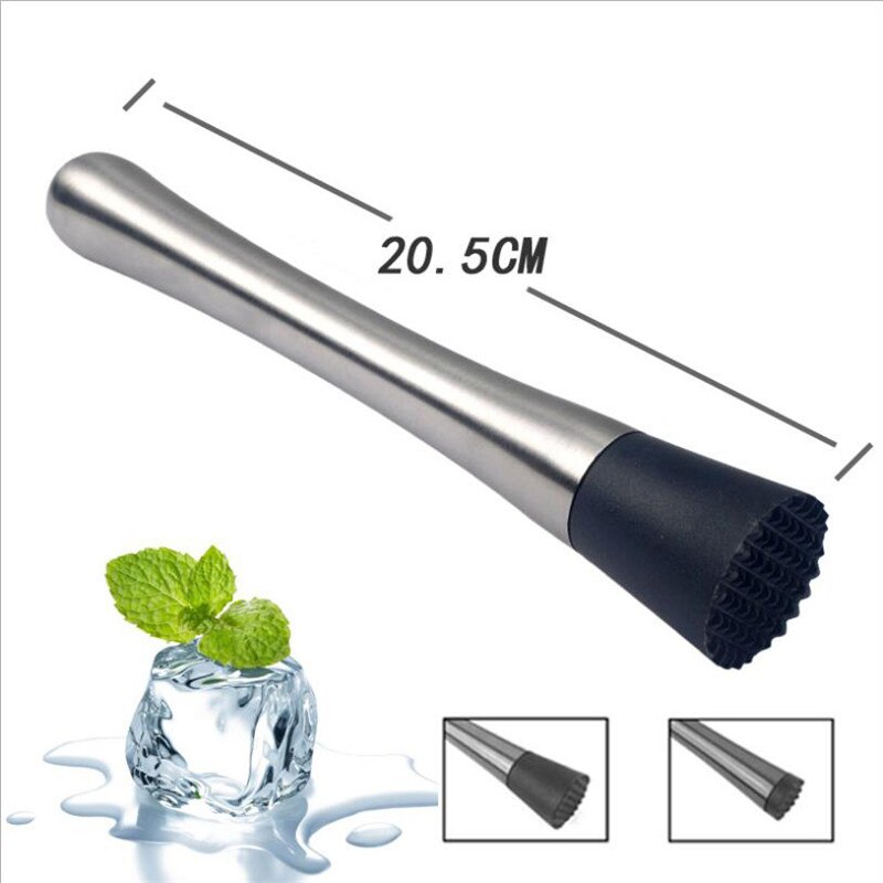 1pcs Stainless Steel Bar Cocktail Mojito Mint Muddler DIY Drink Fruit Ice Cocktail Mixer Muddler Bartenders Barware Bar Tools