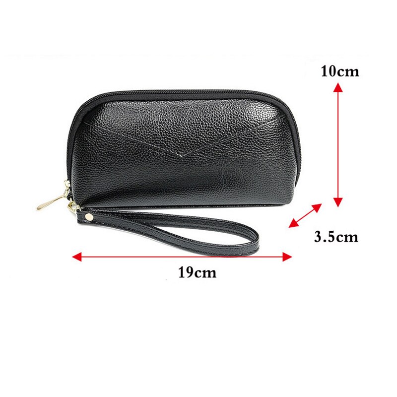 Cartera multifuncional de estilo largo para mujer, billetera de piel sintética, monedero, tarjetero