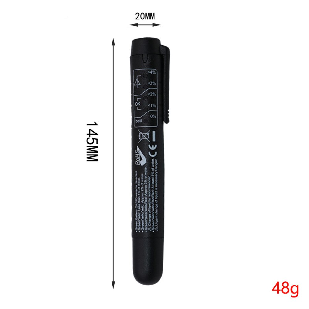 Car fluid test brake fluid test pen 5 LED indicator display for DOT3 DOT4 mini electronic pen brake fluid tester digital