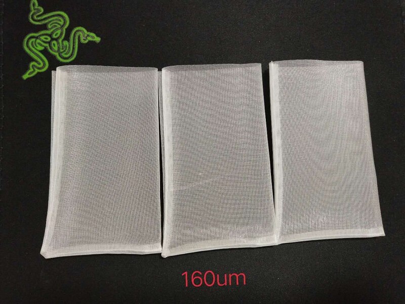Sealing Good 25u Micron 2.5x4 inch Nylon Mesh Rosin Oil Press Filter Bags Strong Nylon White Screen with Flap 100pcs