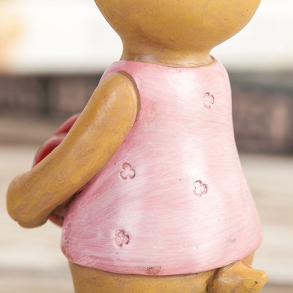 Resin Bear Decoration Retro Realistic Animal Statue Decorative Desktop Centerpiece (Female)