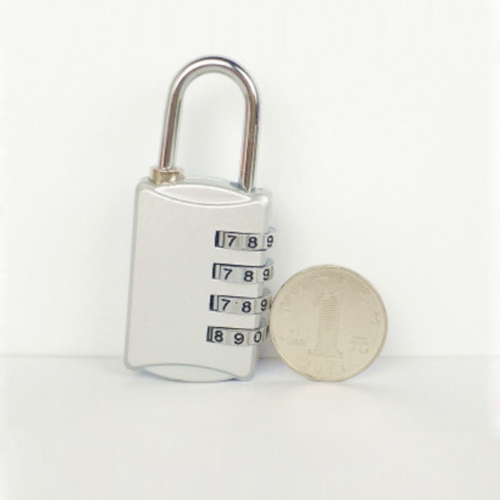 Luggage four-digit password lock, digital anti-theft password lock combination suitcase metal password lock padlock