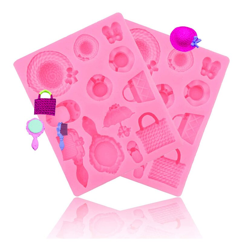 12 cavità scarpe cappello caramelle in Silicone stampi borsa borse borse torta fondente stampo per budino al cioccolato fai da te gelatina di caramelle
