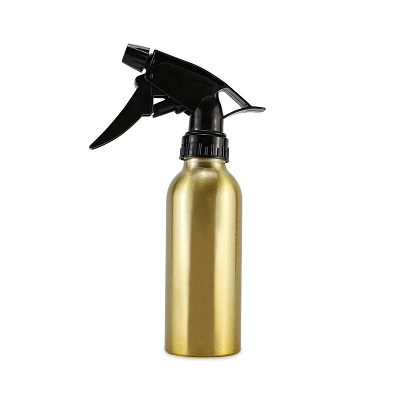 Bouteilles de pulvérisation en aluminium, rechargeables, pour Salon de coiffure, outils de coiffure, 200ml, 1 pièce: Or