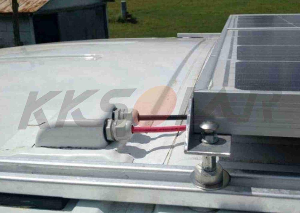 Watherproof ABS Solar Double Cable Entry Gland for 2.5mm² to 6mm² Cables,Cable Gland for Solar Project on RV Caravans Boats Sola