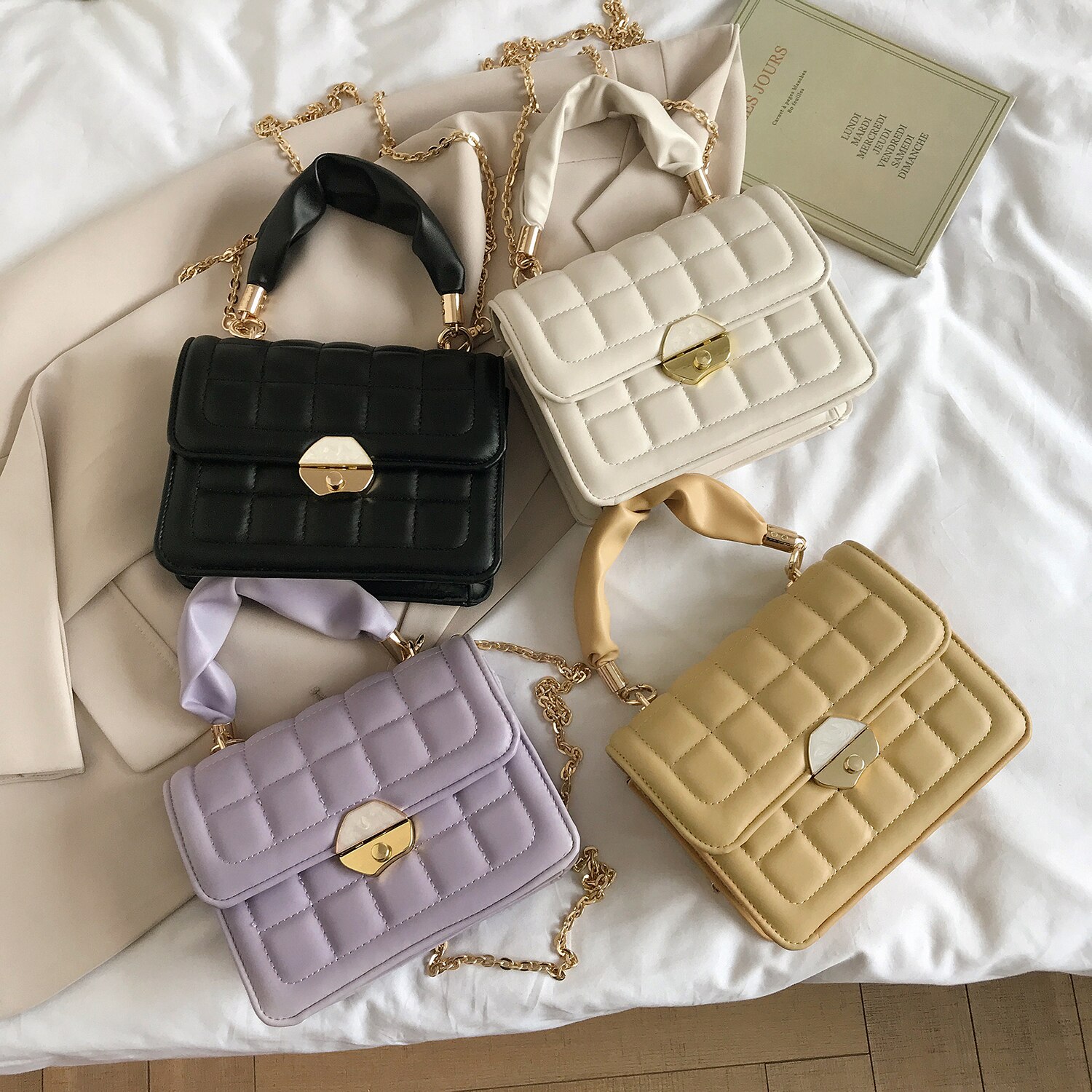 Cuoio dell'UNITÀ di ELABORAZIONE ottavino Ascella Borse per Le Donne 2020 Elegante Spalla Borse Da Viaggio Femminile Della signora di Modo Modello di Pietra del Sacchetto di Mano