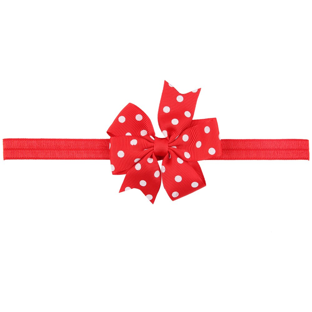 Bébé fille bandeau infantile cheveux accessoires tissu bande -né chapeaux Dot headwrap bambins pansement ruban arcs diadème: 10