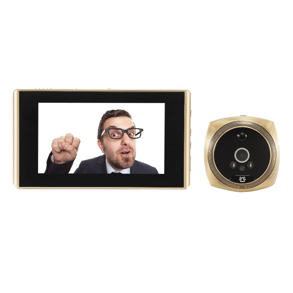 Door Viewer Video Kijkgaatje Camera Bewegingsdetectie 2,8 Monitor Digitale Ring Deurbel Videooog Beveiliging Spraakopname (Color : Silver Door Viewer Video Kijkgaatje Camera Bewegingsdetectie 2,8 Monitor Digitale Ring Deurbel Videooog Beveiliging Spraakopname (Color : Silver