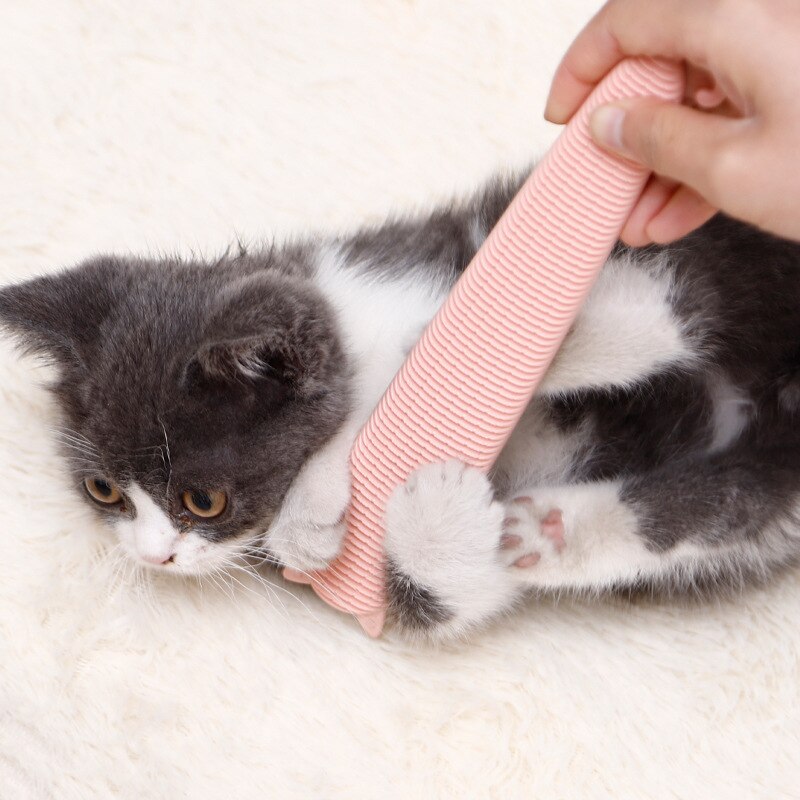 Katt och hund universell tungkam med hullingar abs katt och hund universell kammassage för att ta bort flytande hår