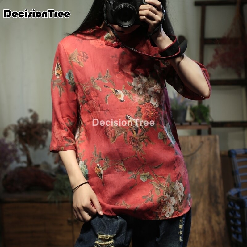 qipao chino tops mujeres camisa estilo chino mujer patrón de cheongsam camisa china tradicional cheongsam blusa