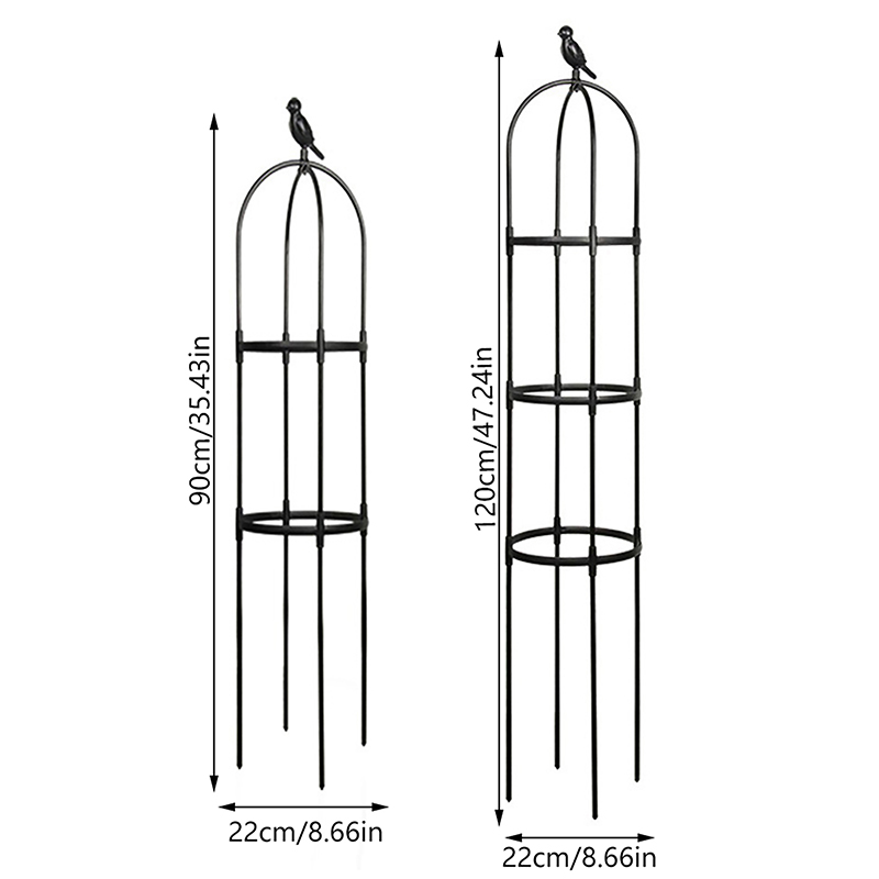 2/3 Floors Climbing Plant Trellis Garden Support Cages For Flowers Plants Frame DIY Stand