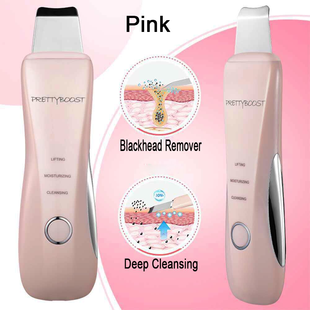 Huid Scrubber Misiki Ultrassonic Huid Scrubber Huid Scrubber Peeling: Pink