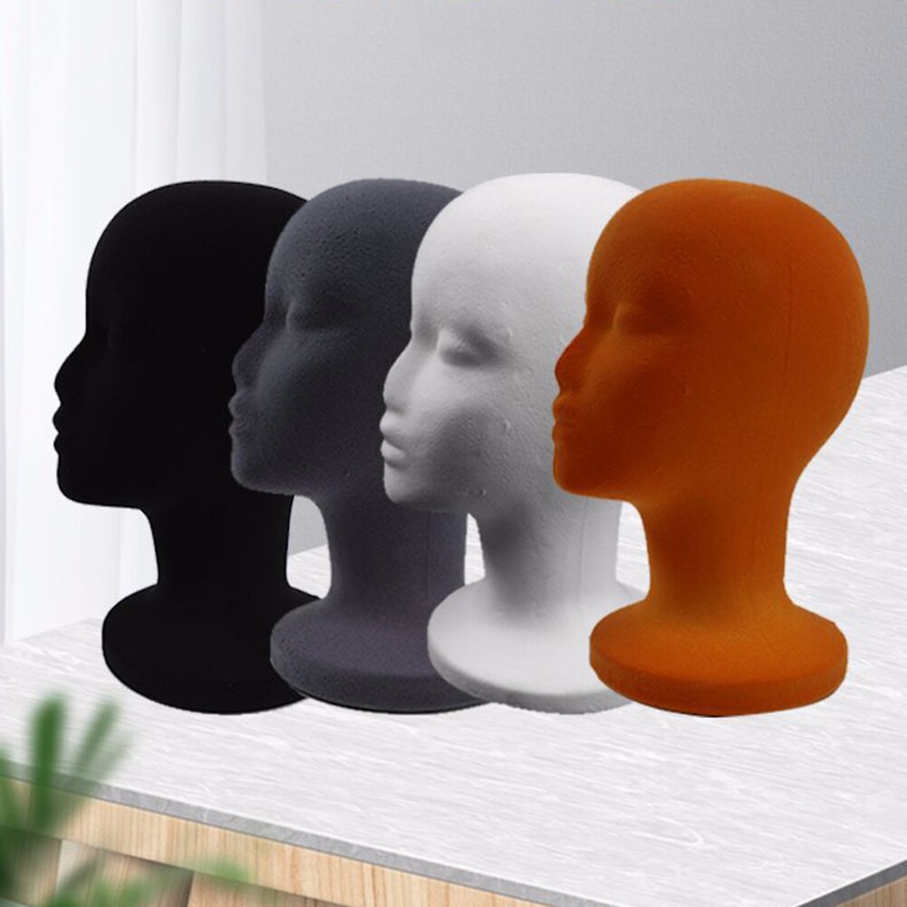 Fashionable Female Foam Head Model Headwear Display Mount Styling Salon Mannequin Cloakroom Optical Shop Mannequin Head