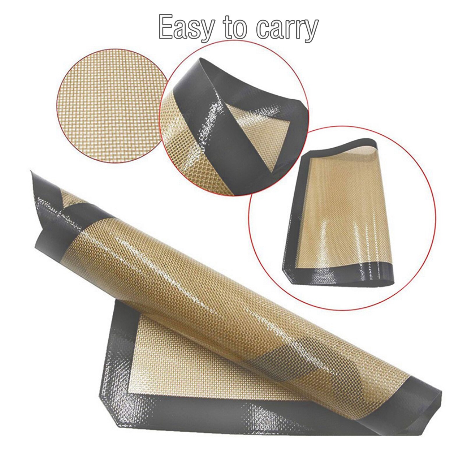 Silicone Baking Mat 16.5x11.6' Non Stick Liner for Bake Pans & Rolling Red: Gray