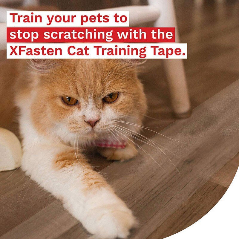Cat Scratch Prevention Tape Anti-Scratch Tape Roll Cat Scratch Prevention Clear Sticker For Furniture Couch Door Carpet