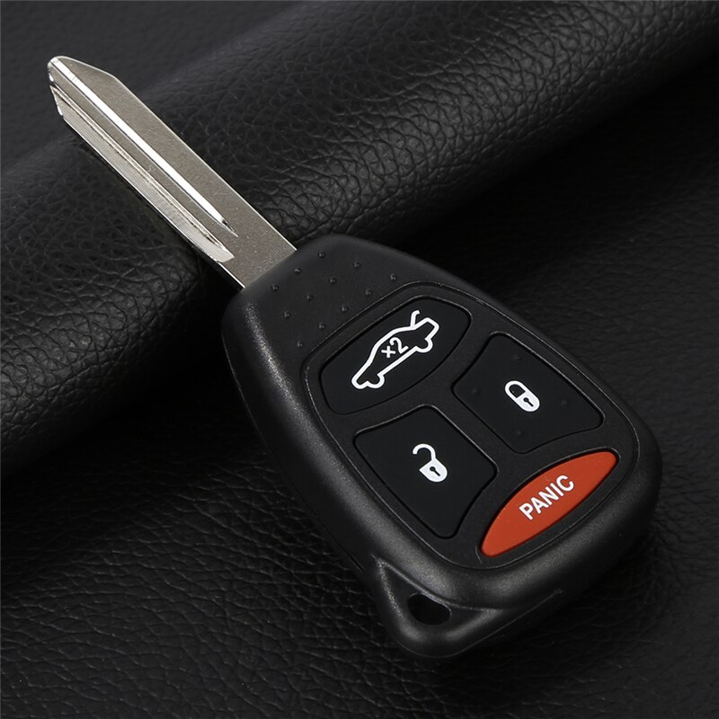 1PCS Durable Black 4buttons Remote Key Fob Shell Case Replacement With Screw For 2005 2006 2007 Jeep Grand Cherokee
