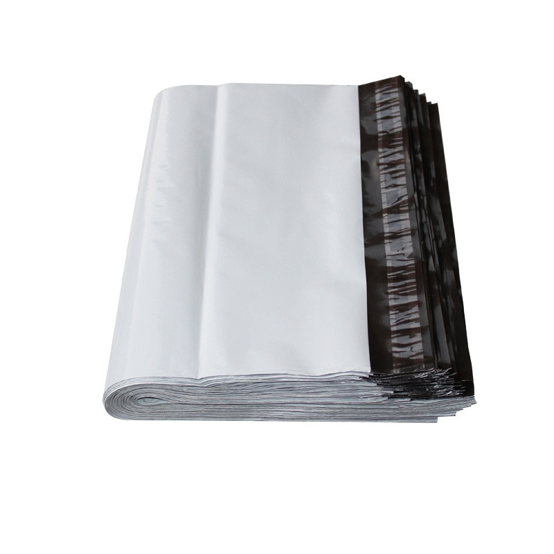 20 stücke Versenden Post Taschen 25cm * 39cm Kunststoff Post Post Taschen Weiß Taschen Mailer Kunststoff Selbst klebstoff Dichtung Kunststoff Beutel