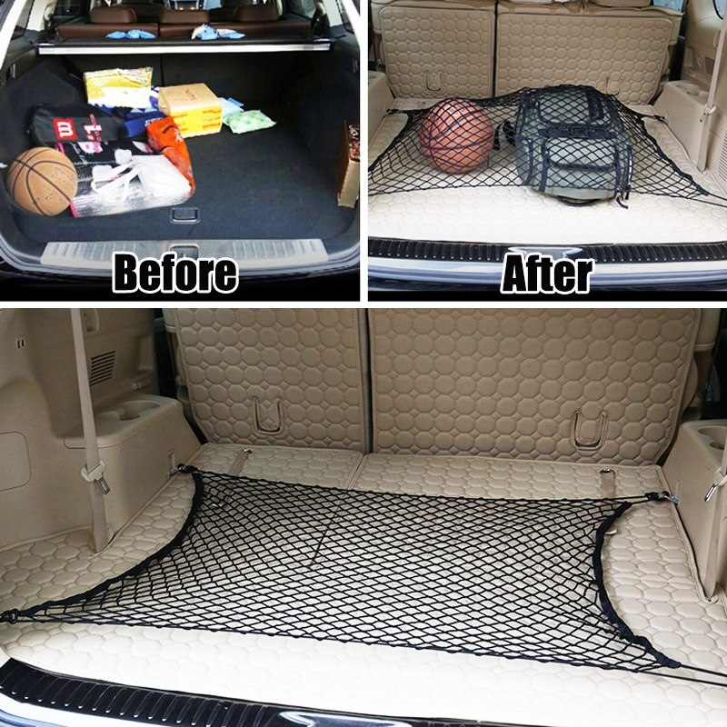 100*70cm bagasjeroms bagasjerom gulv lastenett mesh bagasje elastisk nett til toyota høylander kluger 08