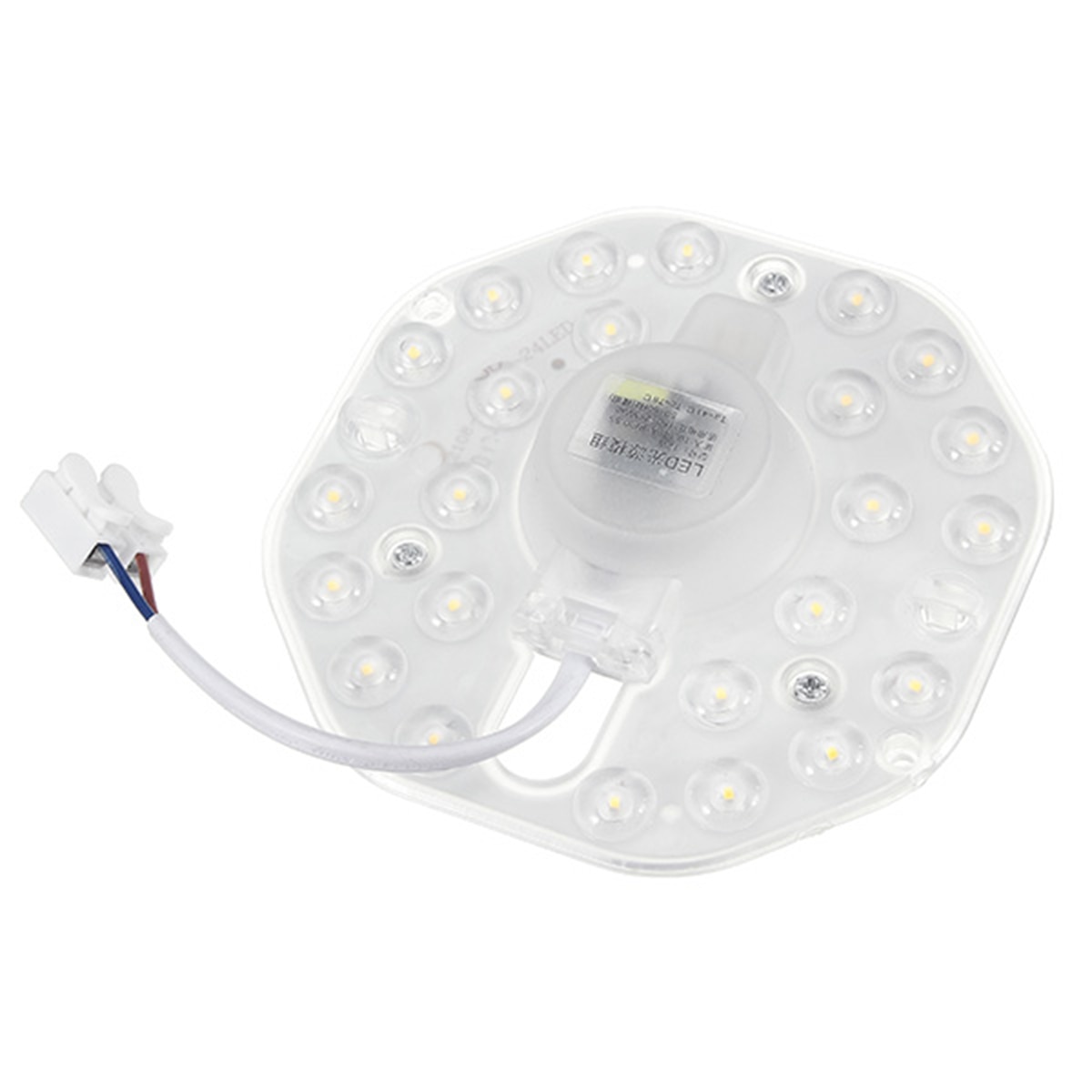 Led panel cirkel ring lys 12w 18w 24w ac 220v smd 2835 hvid led rundt loft optisk linse modul lampe bord cirkulær
