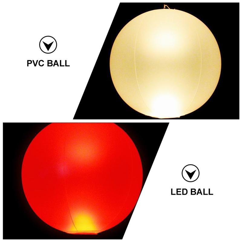 Kerst Gloeiende Bal Decoratieve Opblaasbare Lichtgevende Bal Pvc Led Bal